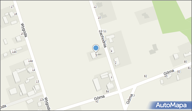 Bukowiec, Zachodnia, 3, mapa Bukowiec