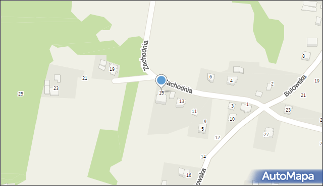 Bulowice, Zachodnia, 15, mapa Bulowice