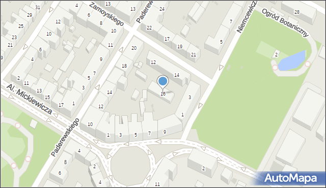 Bydgoszcz, Zamoyskiego Jana, hetm., 16, mapa Bydgoszczy