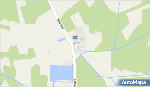 Bydlin, Zawadka, 3a, mapa Bydlin