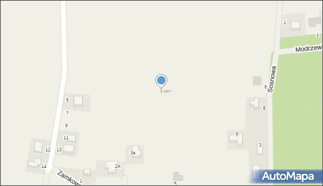 Byków, Zamkowa, 4c, mapa Byków