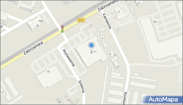 Bytom, Zabrzańska, 31, mapa Bytomia