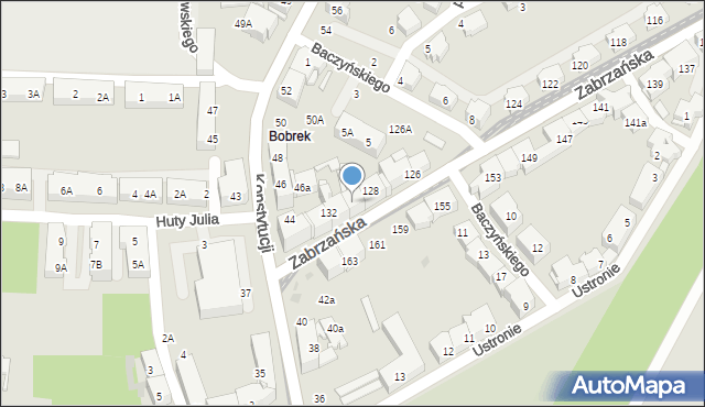 Bytom, Zabrzańska, 130, mapa Bytomia