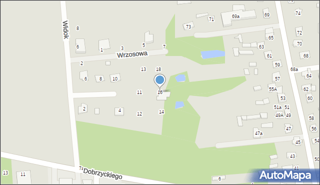 Cegłów, Zacisze, 16, mapa Cegłów