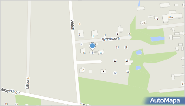 Cegłów, Zacisze, 8, mapa Cegłów