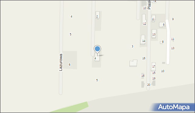 Cerekiew, Zaciszna, 7, mapa Cerekiew