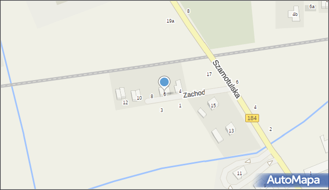 Cerekwica, Zachodnia, 6, mapa Cerekwica