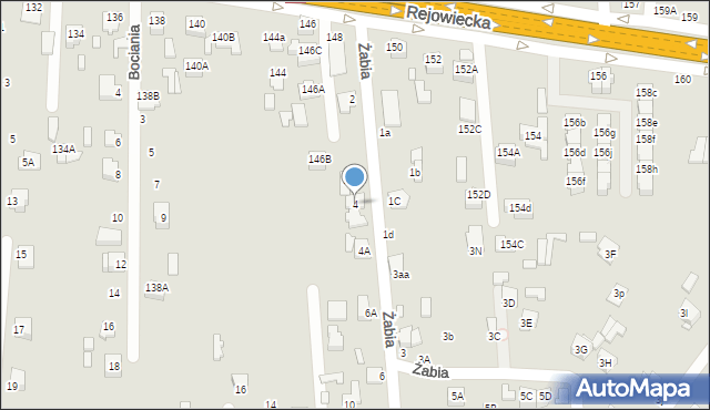 Chełm, Żabia, 4, mapa Chełma