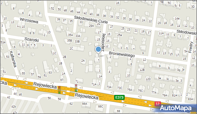 Chełm, Zapolskiej Gabrieli, 9, mapa Chełma