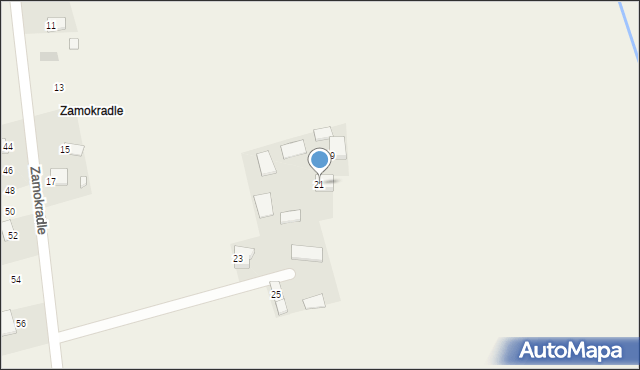 Chełmce, Zamokradle, 21, mapa Chełmce