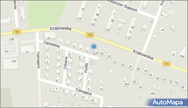 Chełmek, Zapolskiej Gabrieli, 11, mapa Chełmek