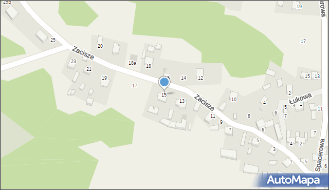 Chmielów, Zacisze, 15, mapa Chmielów