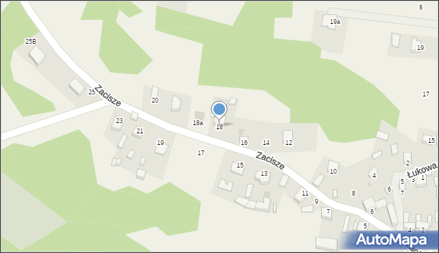 Chmielów, Zacisze, 18, mapa Chmielów