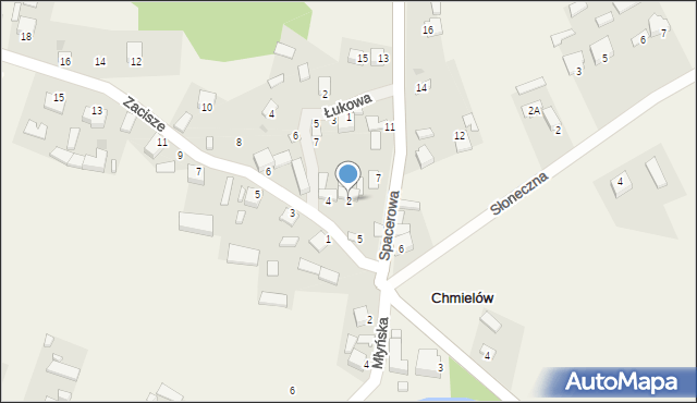 Chmielów, Zacisze, 2, mapa Chmielów