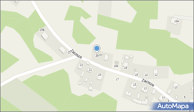 Chmielów, Zacisze, 20, mapa Chmielów