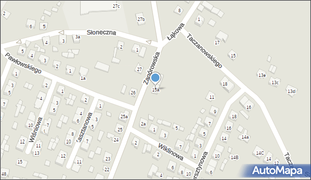 Chocz, Zagórowska, 15a, mapa Chocz