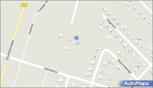 Chojnice, Zamieście, 10, mapa Chojnic