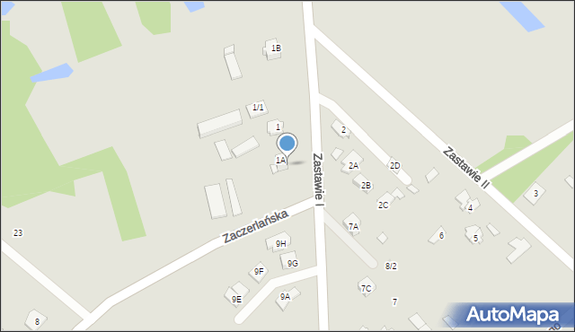 Choroszcz, Zastawie I, 1C, mapa Choroszcz
