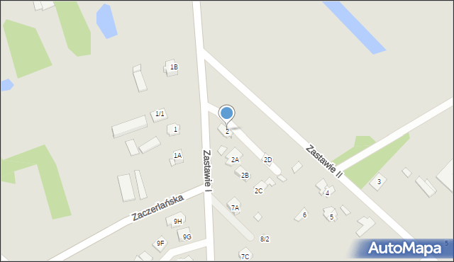 Choroszcz, Zastawie I, 2, mapa Choroszcz