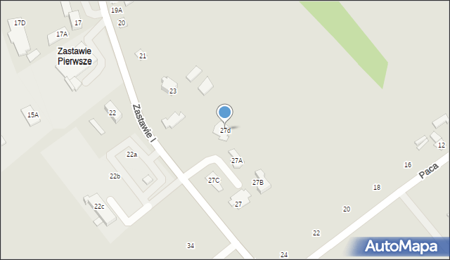 Choroszcz, Zastawie I, 27d, mapa Choroszcz