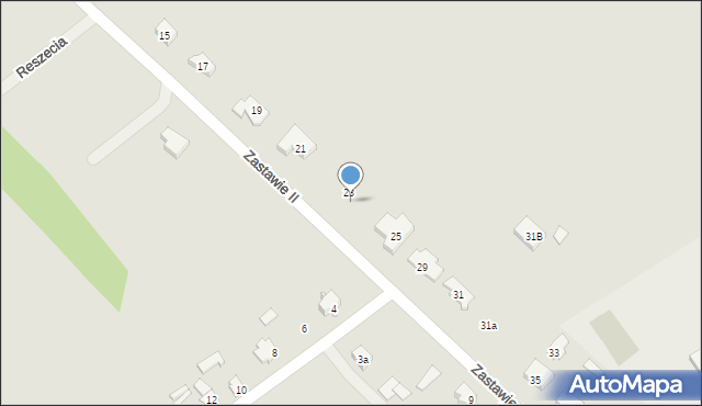 Choroszcz, Zastawie II, 23a, mapa Choroszcz