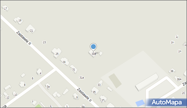 Choroszcz, Zastawie II, 31B, mapa Choroszcz