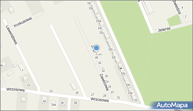 Chwałowice, Zawilcowa, 48, mapa Chwałowice