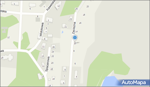 Chwaszczyno, Zaciszna, 10, mapa Chwaszczyno