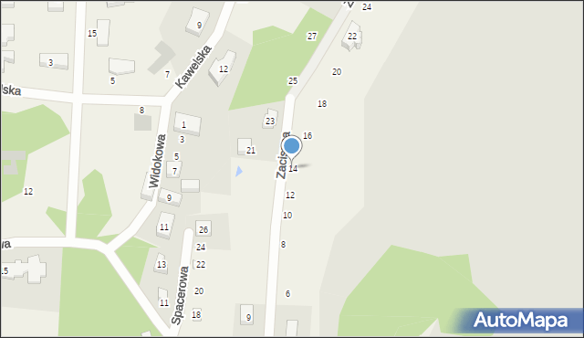 Chwaszczyno, Zaciszna, 14, mapa Chwaszczyno