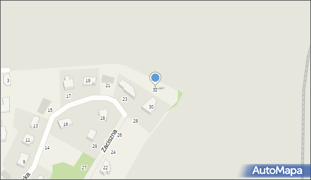 Chwaszczyno, Zaciszna, 32, mapa Chwaszczyno