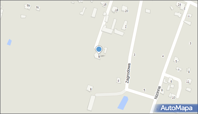Ciechanów, Zagrodowa, 6, mapa Ciechanów