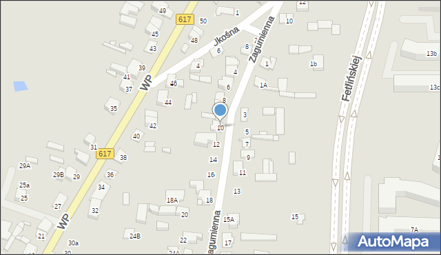 Ciechanów, Zagumienna, 10, mapa Ciechanów