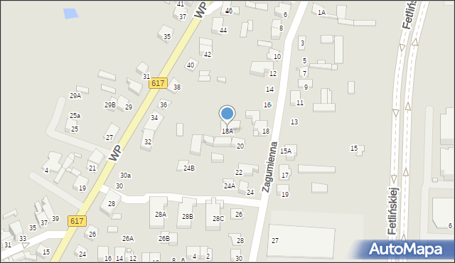 Ciechanów, Zagumienna, 18A, mapa Ciechanów