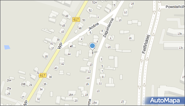 Ciechanów, Zagumienna, 8, mapa Ciechanów