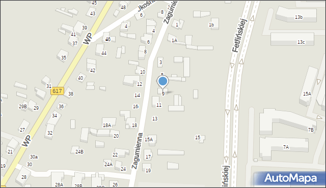 Ciechanów, Zagumienna, 9, mapa Ciechanów