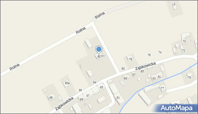Ciepłowody, Ząbkowicka, 82, mapa Ciepłowody