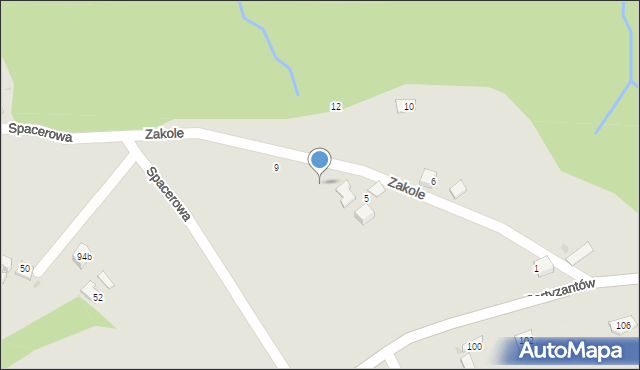 Ciężkowice, Zakole, 7, mapa Ciężkowice