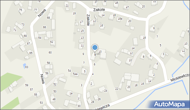 Cisek, Zakole, 8, mapa Cisek
