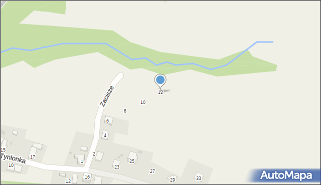 Cisiec, Zacisze, 12, mapa Cisiec