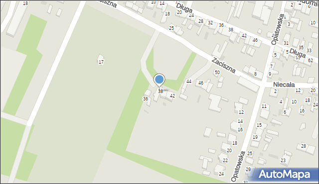 Ćmielów, Zaciszna, 38A, mapa Ćmielów