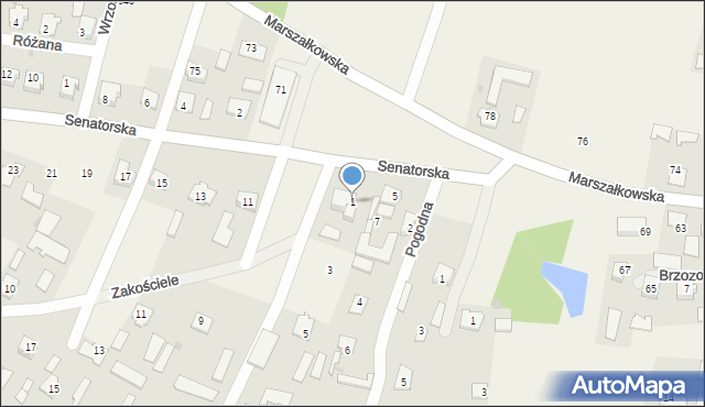 Cmolas, Zakościele, 1, mapa Cmolas