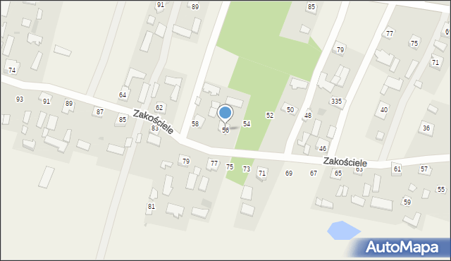 Cmolas, Zakościele, 56, mapa Cmolas