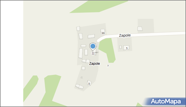 Cmolas, Zapole, 11, mapa Cmolas