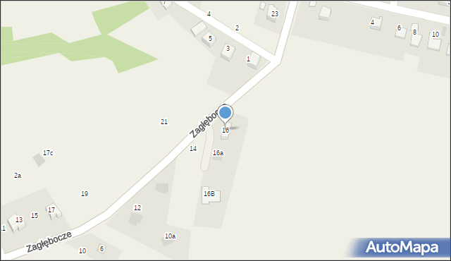 Czaniec, Zagłębocze, 16, mapa Czaniec