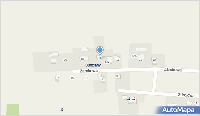 Czaniec, Zamkowa, 16, mapa Czaniec