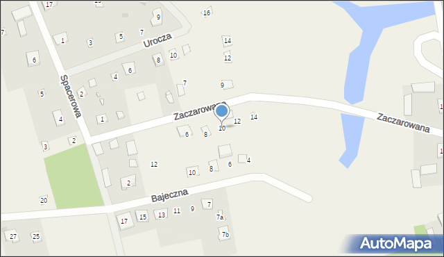 Czarnów, Zaczarowana, 10, mapa Czarnów