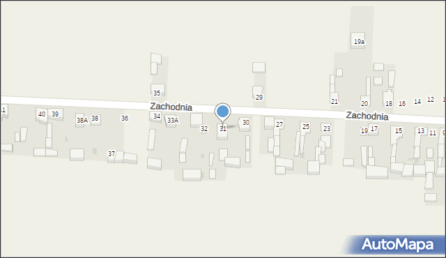 Czastary, Zachodnia, 31, mapa Czastary