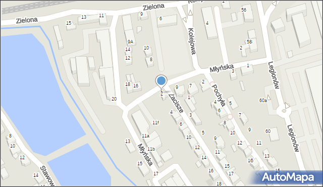 Czechowice-Dziedzice, Zacisze, 2, mapa Czechowic-Dziedzic