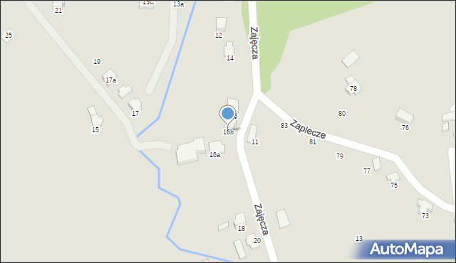 Czechowice-Dziedzice, Zajęcza, 16b, mapa Czechowic-Dziedzic