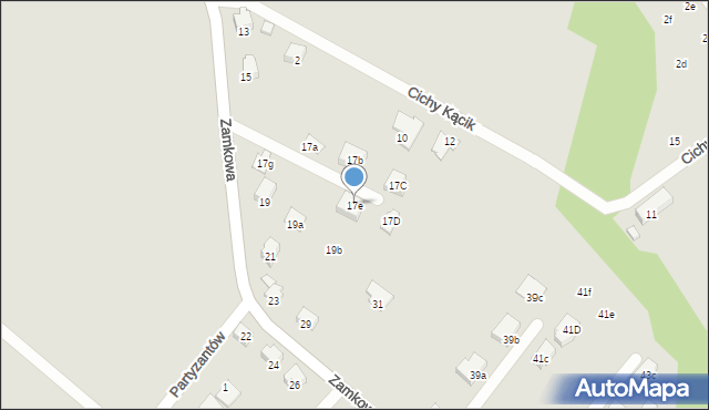 Czechowice-Dziedzice, Zamkowa, 17e, mapa Czechowic-Dziedzic